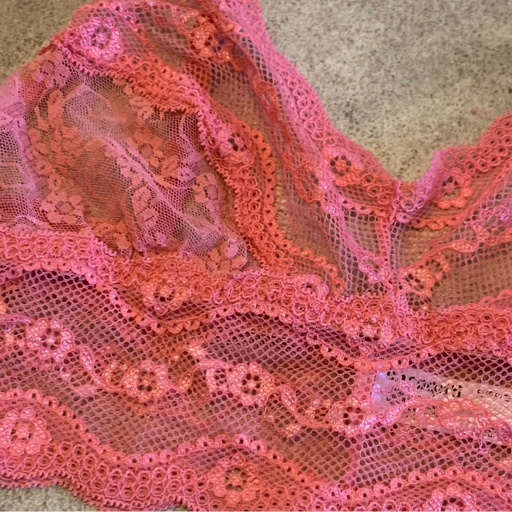 Floral Lace Mesh Bralette